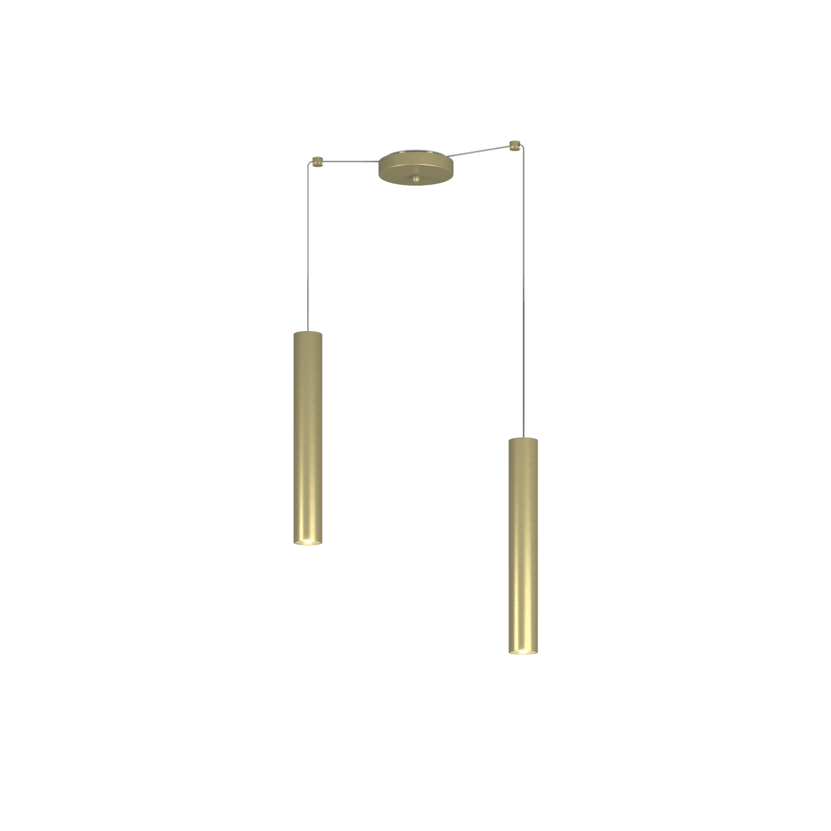 1203OT/S2 S-OT XENA SOSP. 2 LUCI SPOSTABILE OTTONE CON CAVO CM.250