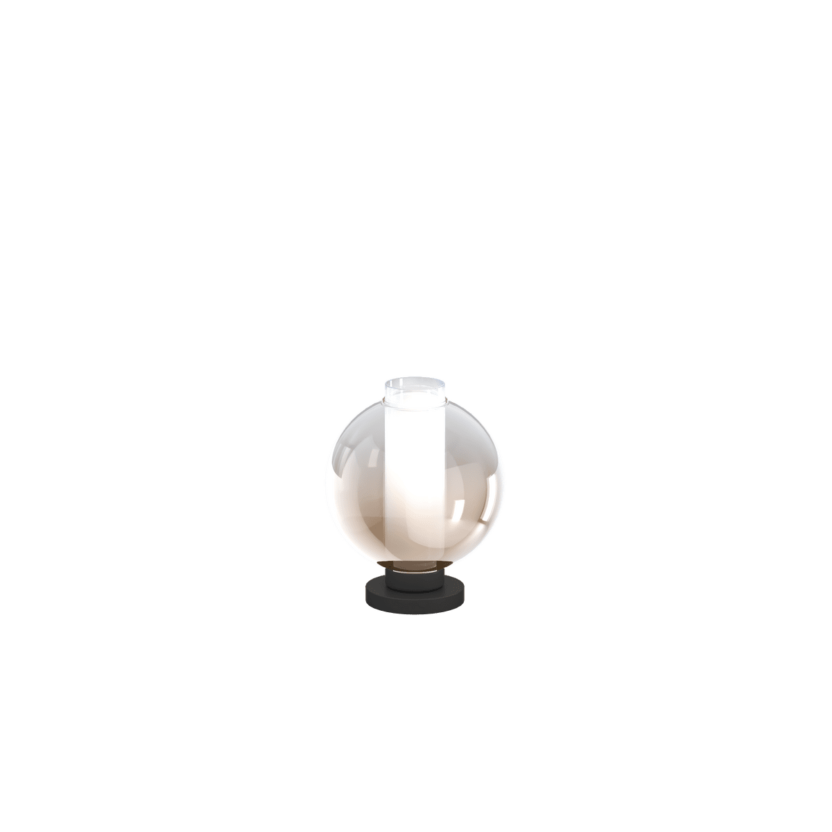 1207NB/P-BR V-LINE PORTATILE NEARLY BLACK 1 LUCE VETRO BRONZO