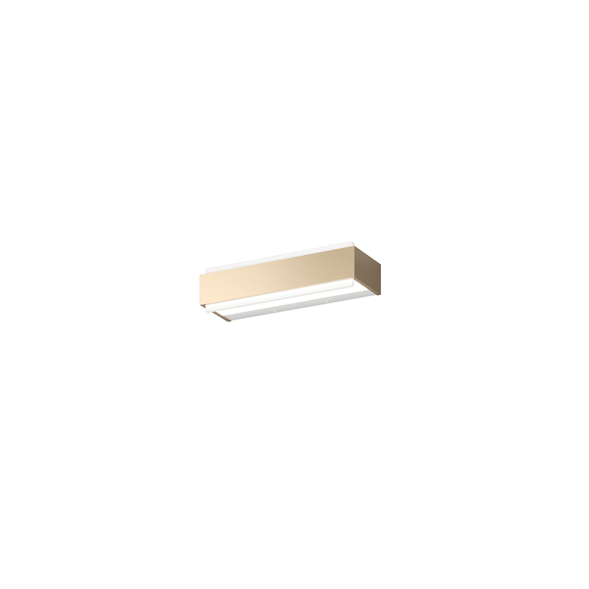 BIOS APPLIQUE /PLAFONIERA PICCOLA GOLD A LED INTEGR. SWITCH 3000/4000CON DIFFUSORE IN METACR. SATIN.