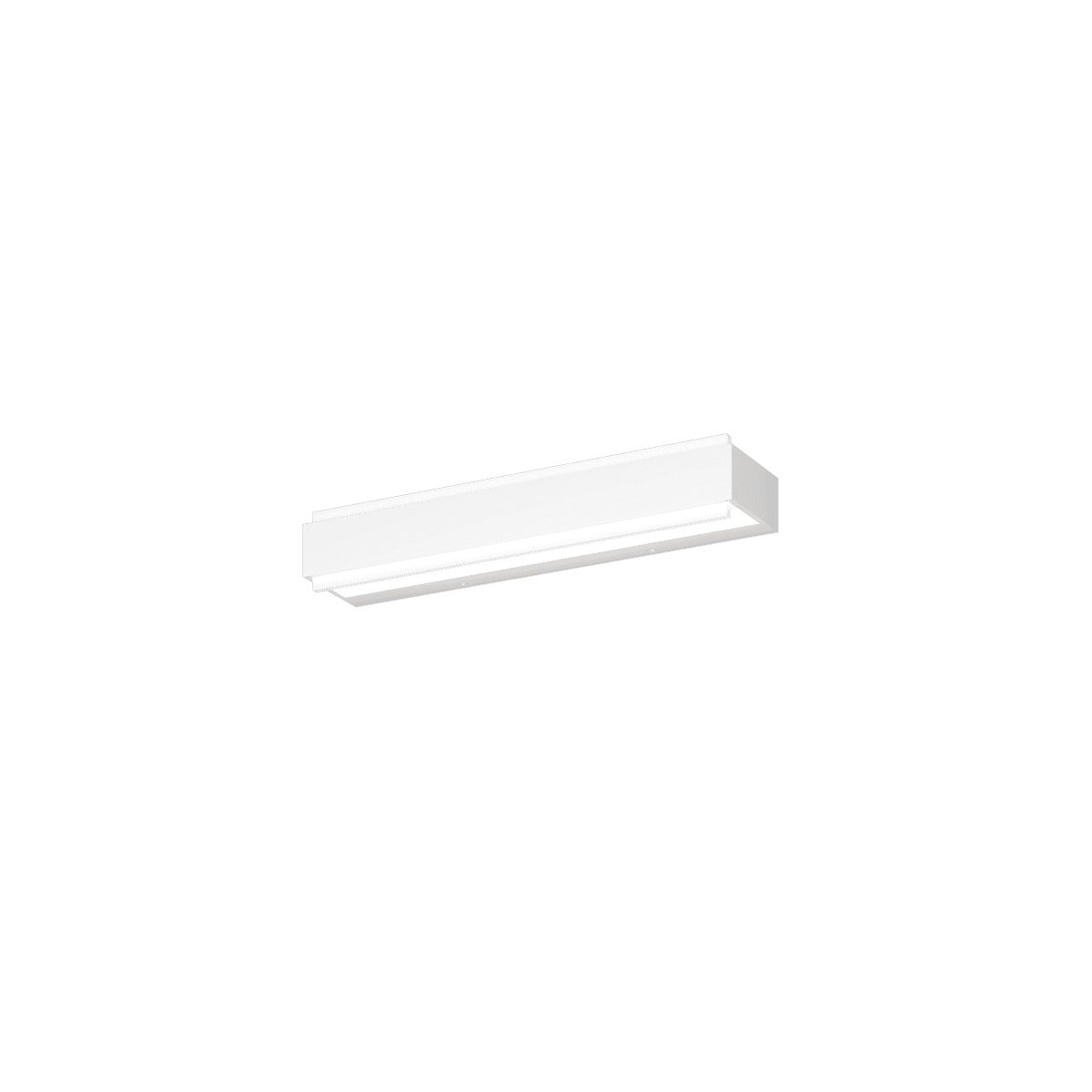 1213/45 DM-BI BIOS APPLIQUE /PLAFONIERA MEDIA BIANCO A LED INTEGR. SWITCH 3000/4000 CON DIFFUSORE IN METACR. SATIN.