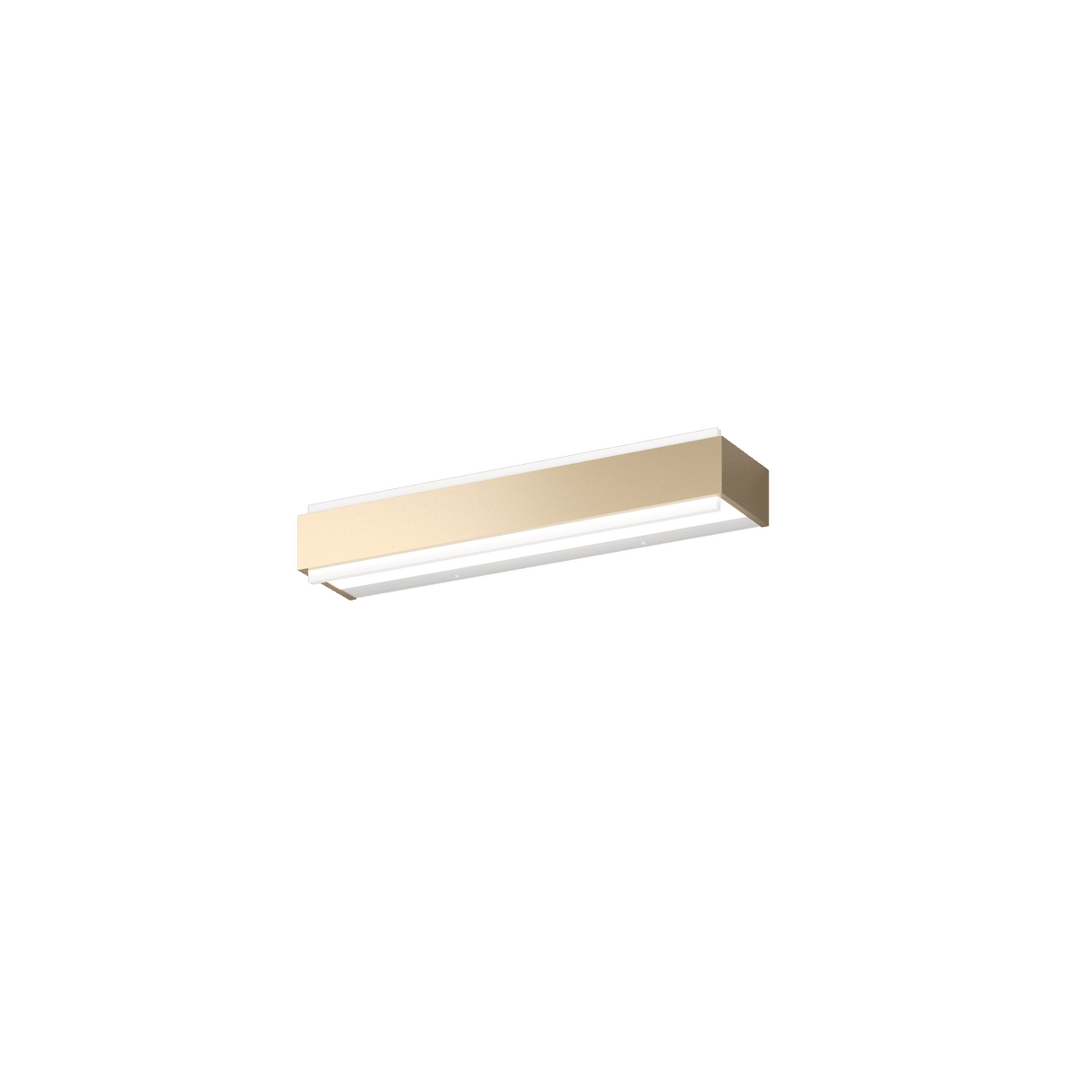 1213/45 DM-GO BIOS APPLIQUE /PLAFONIERA MEDIA GOLD A LED INTEGR. SWITCH 3000/4000 CON DIFFUSORE IN METACR. SATIN.