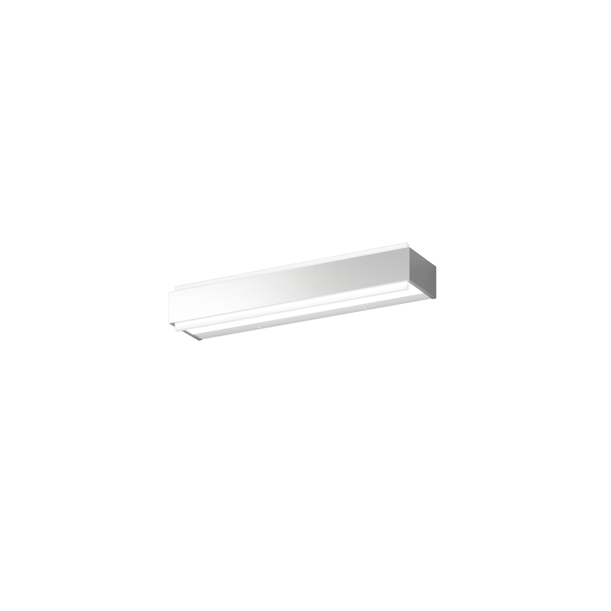 1213/45 DM-SI BIOS APPLIQUE /PLAFONIERA MEDIA SILVER A LED INTEGR. SWITCH 3000/4000 CON DIFFUSORE IN METACR. SATIN.