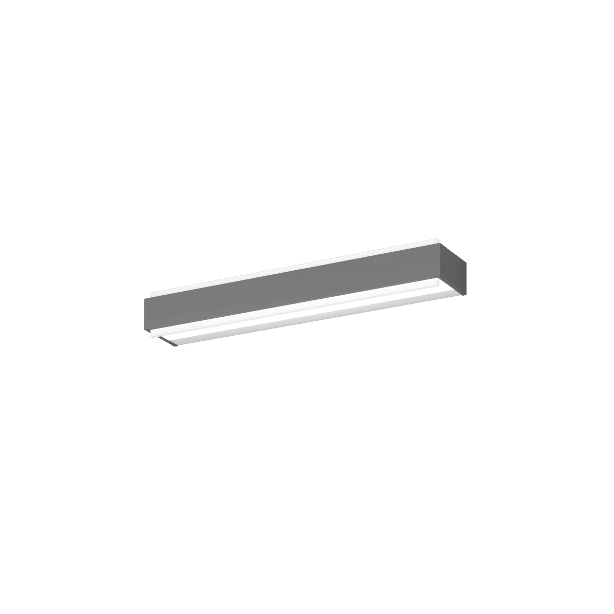 1213/55 DM-GA BIOS APPLIQUE /PLAFONIERA GRANDE GRIGIO ANTRACITE A LED INTEGR. SWITCH 3000/4000CON DIFFUSORE IN METACR. SATIN.