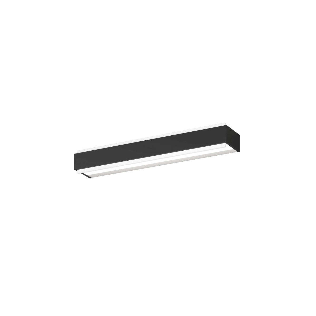 1213/55 DM-NE BIOS APPLIQUE /PLAFONIERA GRANDE NERO A LED INTEGR. SWITCH 3000/4000CON DIFFUSORE IN METACR. SATIN.