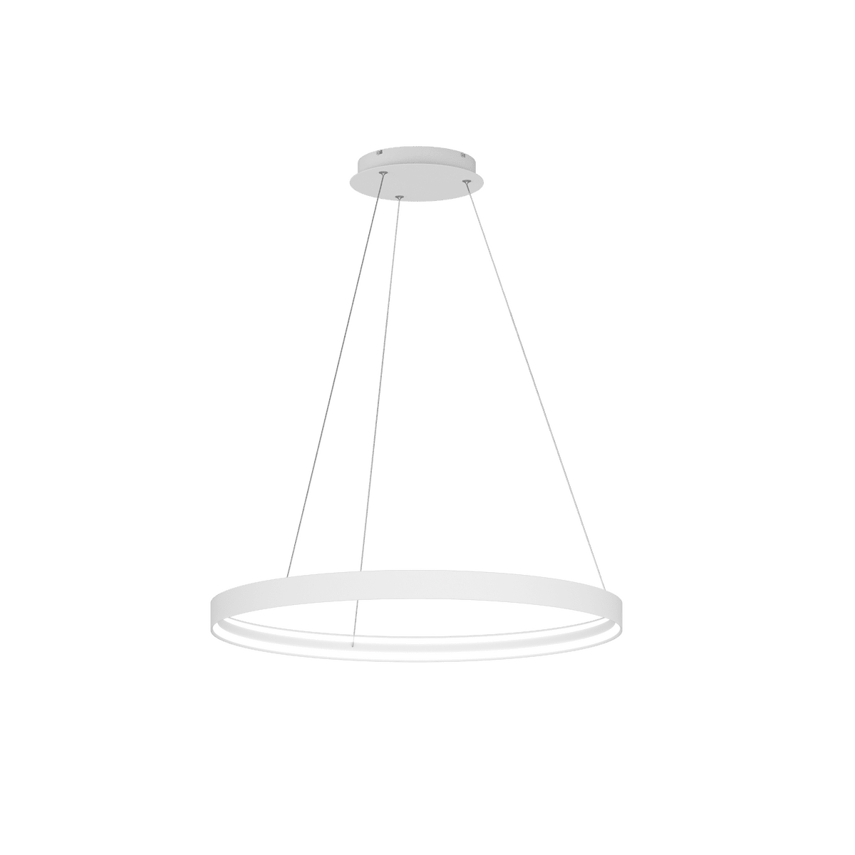 1216/S80-BI MALIKA SOSPENSIONE 80 CM. BIANCO LED 56W CCT SWITCH CRI90