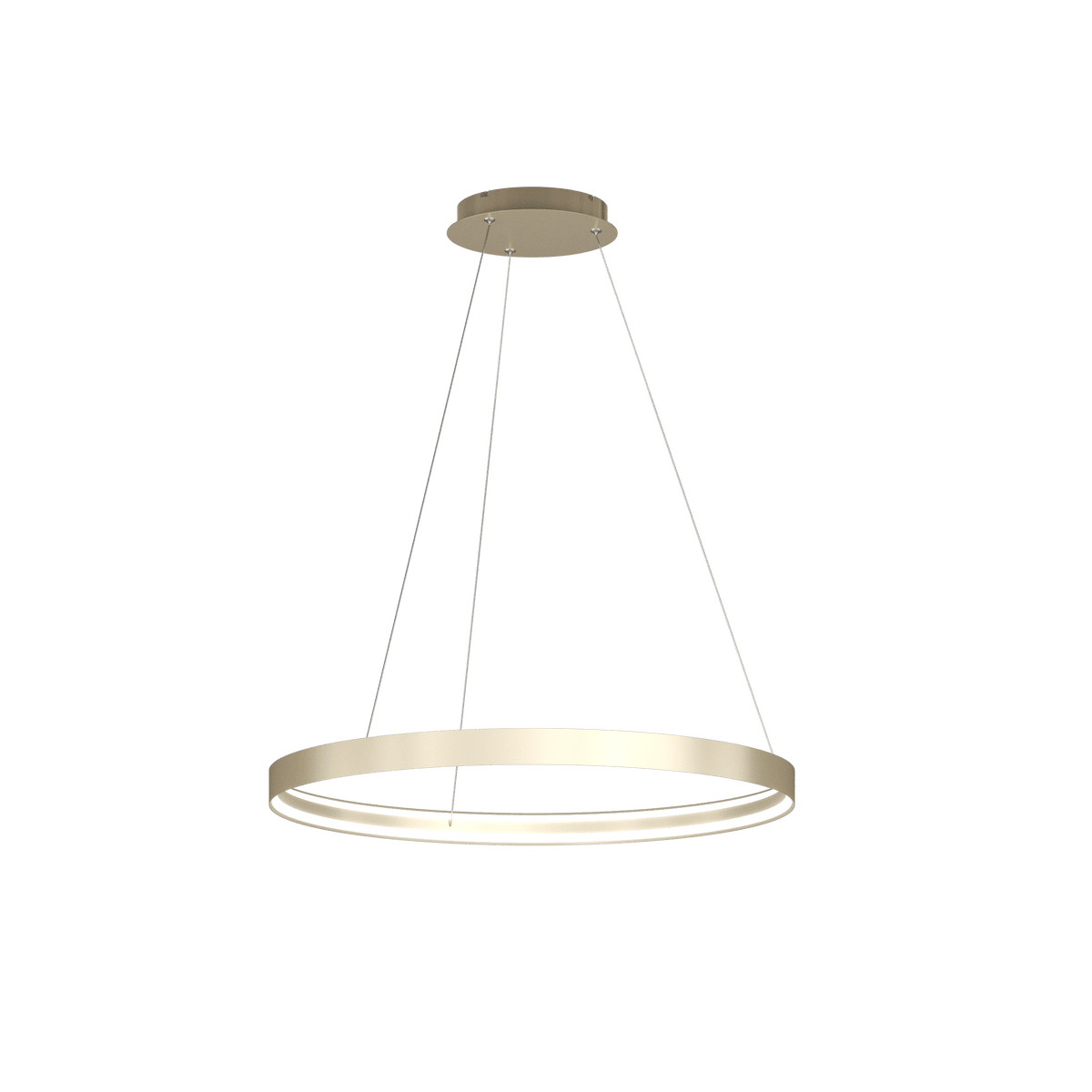 1216/S80-OC MALIKA SOSPENSIONE 80 CM. ORO CHAMPAGNE LED 56W CCT SWITCH CRI90