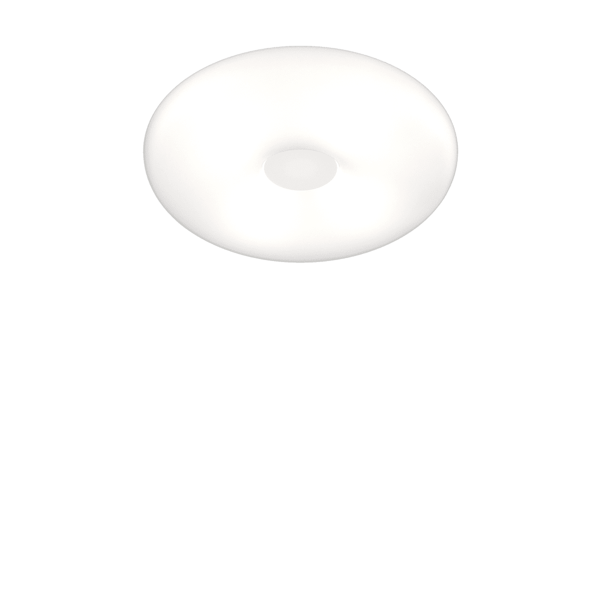 1217/PLG BENNY APPLIQUE/PLAFONIERA 52 CM. 4 LUCI VETRO OPALE SAT. + 3 DECORI INCLUSI (BI+NE+SA)