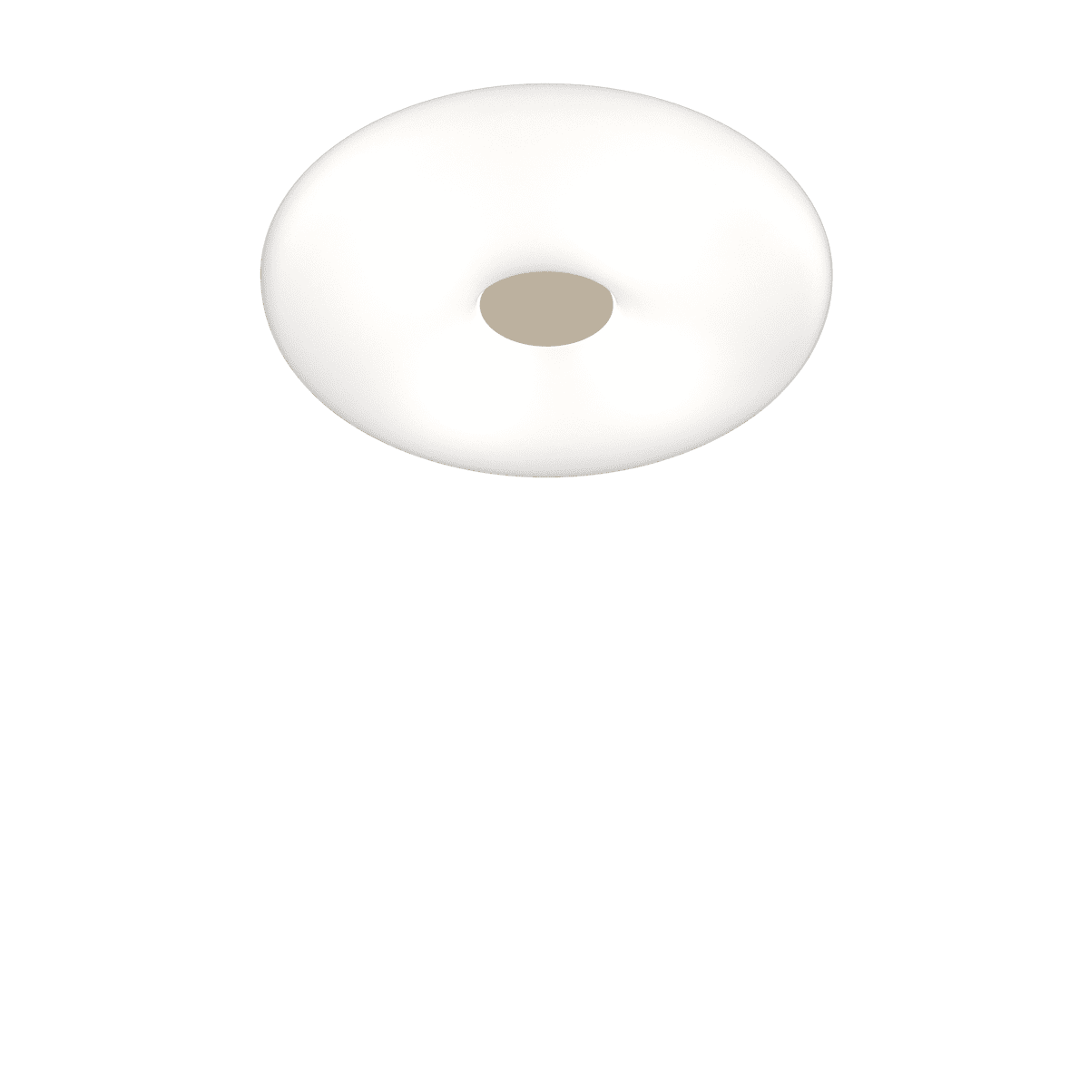 BENNY APPLIQUE/PLAFONIERA 52 CM. 4 LUCI VETRO OPALE SAT. + 3 DECORI INCLUSI (BI+NE+SA)