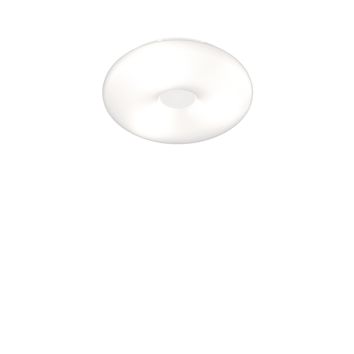 1217/PLM BENNY APPLIQUE/PLAFONIERA 42 CM. 3 LUCI VETRO OPALE SAT. + 3 DECORI INCLUSI (BI+NE+SA)