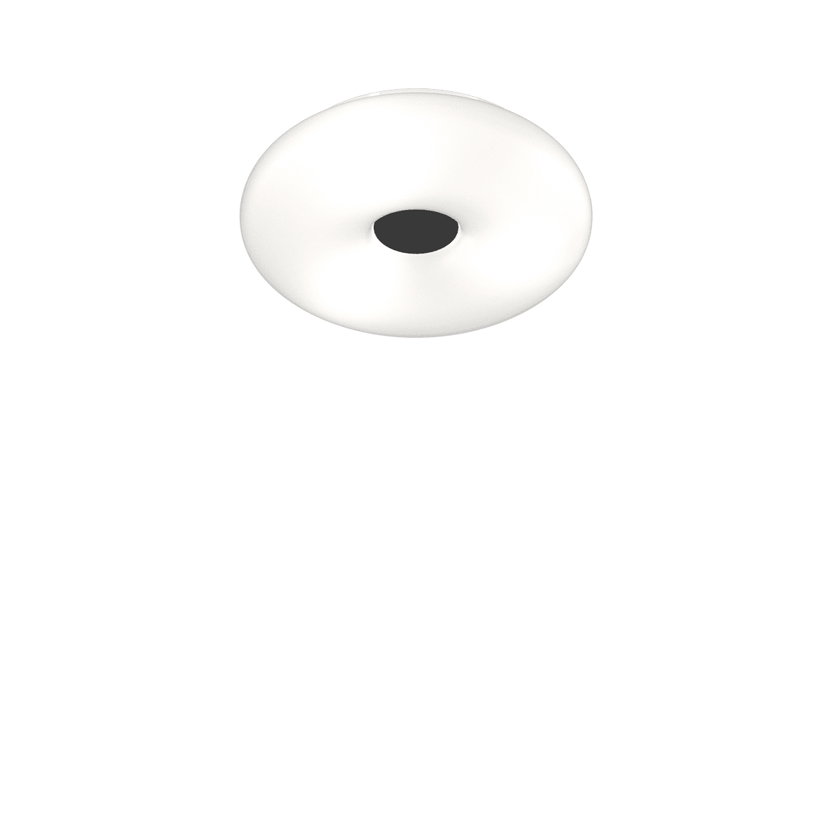 1217/PLM BENNY APPLIQUE/PLAFONIERA 42 CM. 3 LUCI VETRO OPALE SAT. + 3 DECORI INCLUSI (BI+NE+SA)