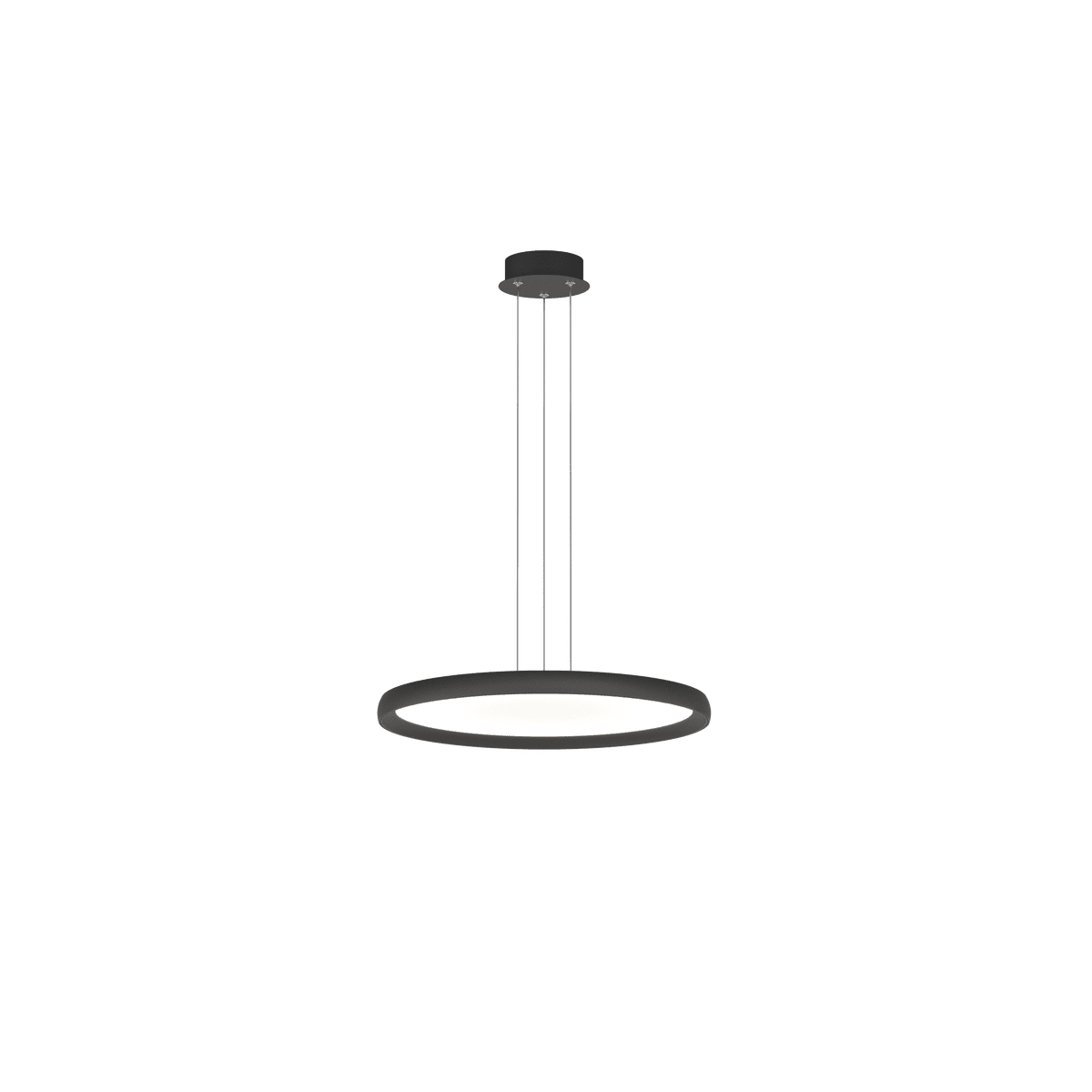 1221/S50-NE PLANA SOSPENSIONE D.50 CM. NERO CCT 3000/3500/4000 SWITCH