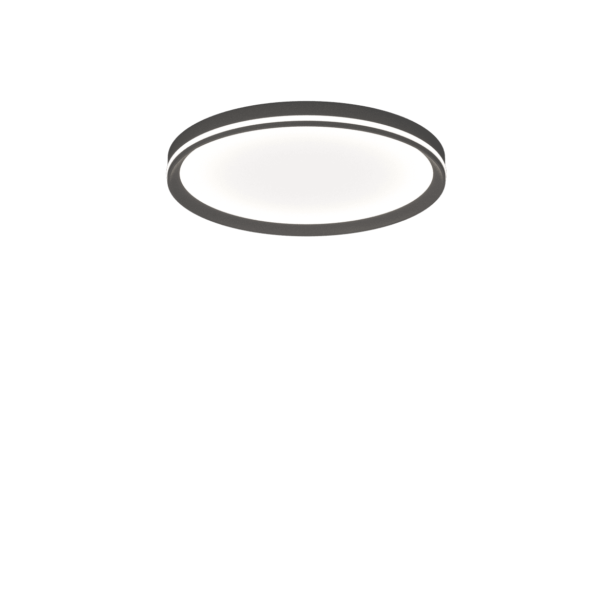 1222/50-GA AERA APPLIQUE/PLAFONIERA D.50 CM. GRIGIO ANTRACITE BIEMISSIONE DOPPIA ACCENSIONE WALL STEP + CCT 3000/3500/4000 SWITCH