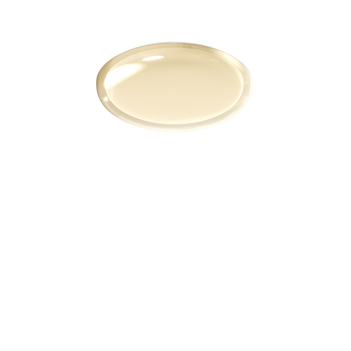 1225/50-AM BUBBLE APPLIQUE/PLAFONIERA D.50 BIANCO/AMBRA 5CCT SWITCH