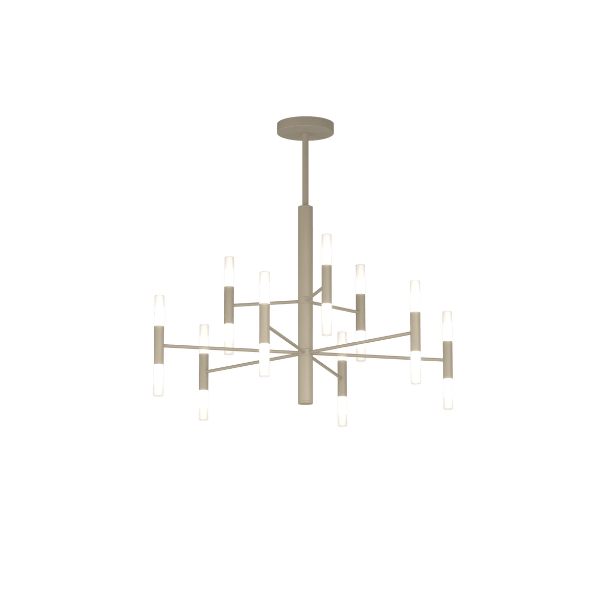 1226/80-SA SPACE SOSPENSIONE 18 LUCI SABBIA