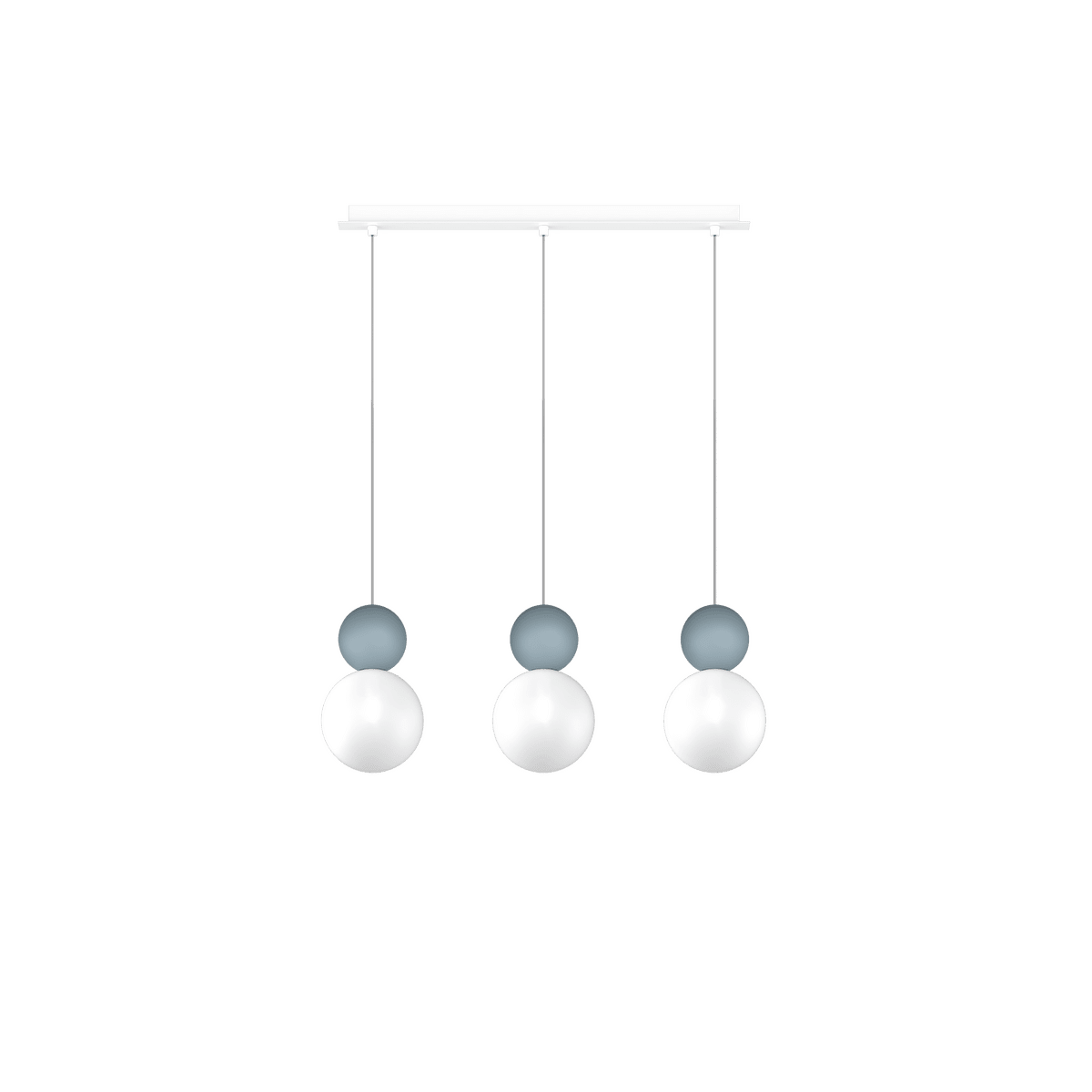 1228/S3 R-BL COTTAGE SOSPENSIONE RETTANGOLARE 3 LUCI BLU