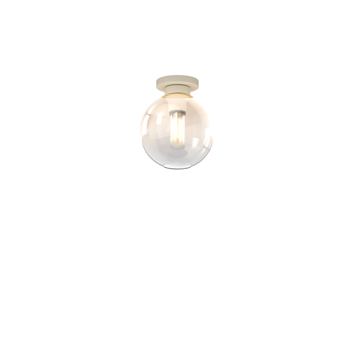 1240SA/PL1-AM L-LINE PLAFONIERA SABBIA 1 LUCE VETRO AMBRA