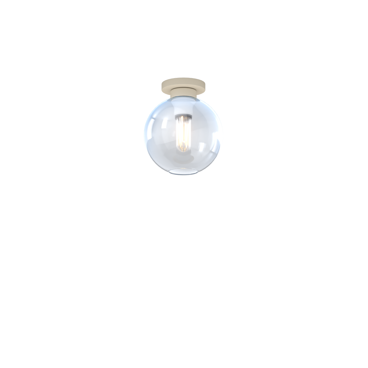 1240SA/PL1-BL L-LINE PLAFONIERA SABBIA 1 LUCE VETRO BLU