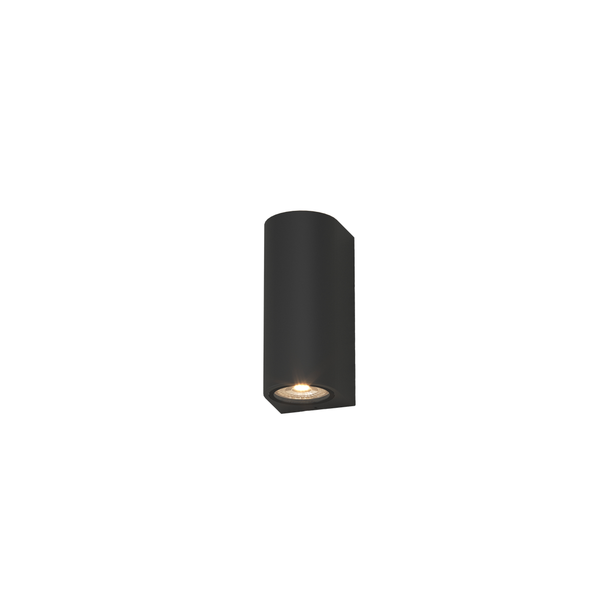 LIONE/AG-NE LIONE APPLIQUE BIEMISSIONE 2 LUCI NERO IP65 IK04 GU10 NON INCLUSA