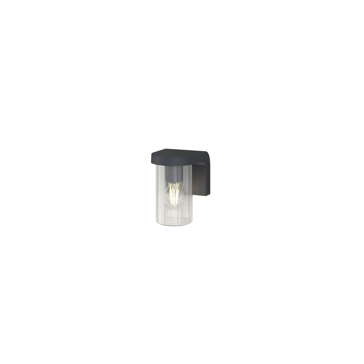 LUGANO/AP-GA LUGANO APPLIQUE 1 LUCE GRIGIO ANTRACITE IP54 E27 NON INCLUSA