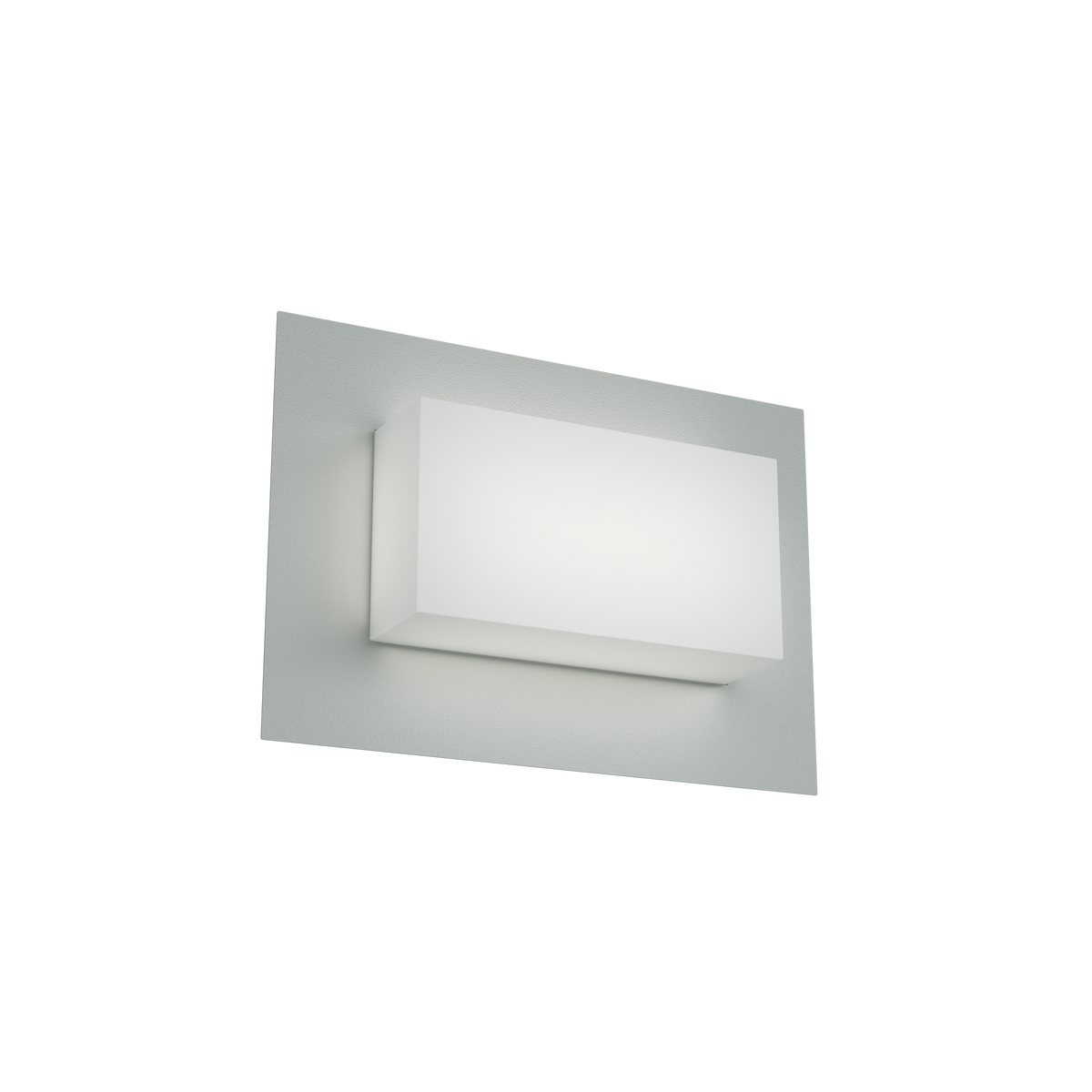 MIAMI PLUS/R-GR MIAMI PLUS APPLIQUE/PLAFONIERA RETTANGOLARE 32X22CM. 2 LUCI GRIGIO IP54 GX53 NON INCLUSE