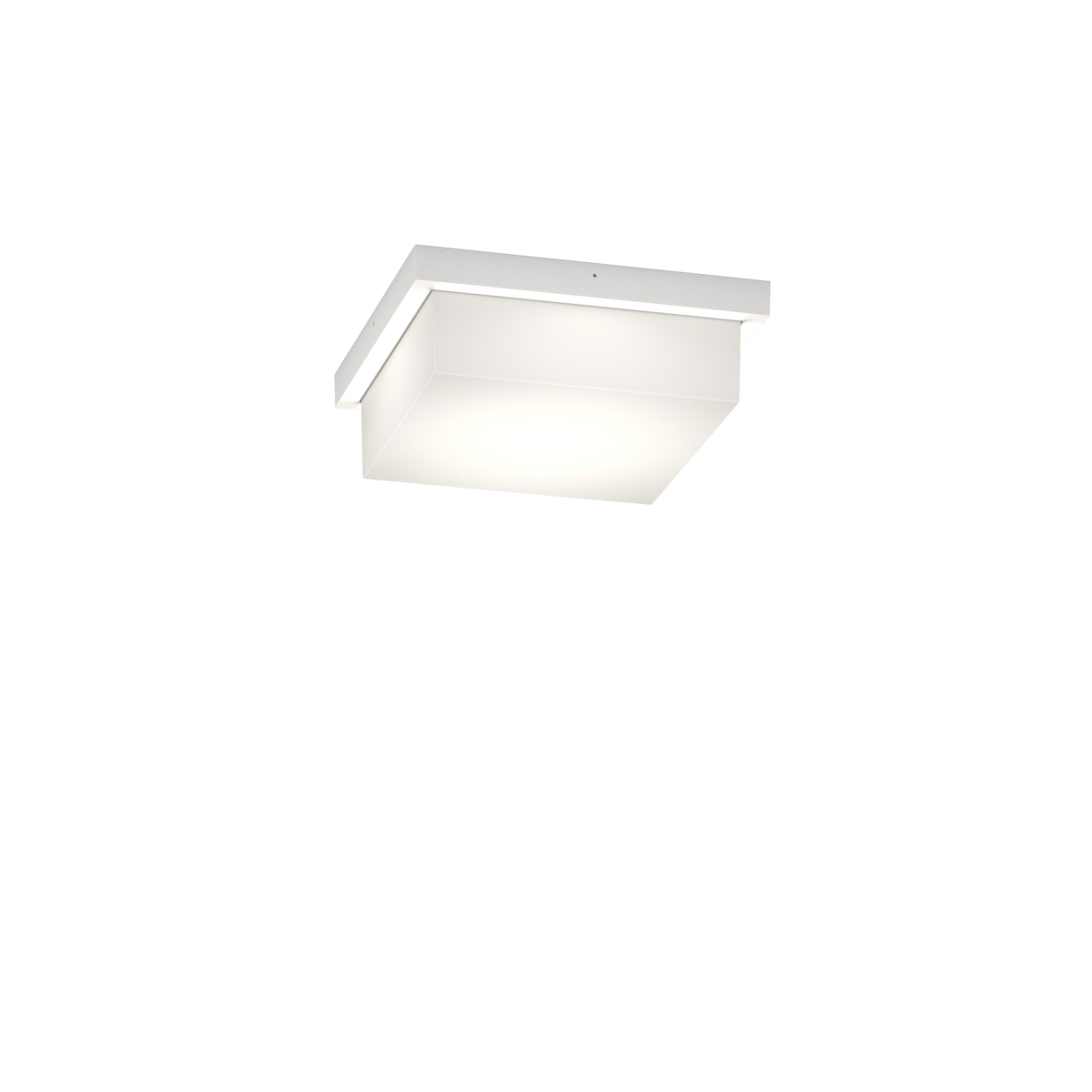 MIAMI/Q-BI MIAMI APPLIQUE/PLAFONIERA QUADRA 25CM. 4 LUCI BIANCO IP54 GX53 NON INCLUSE