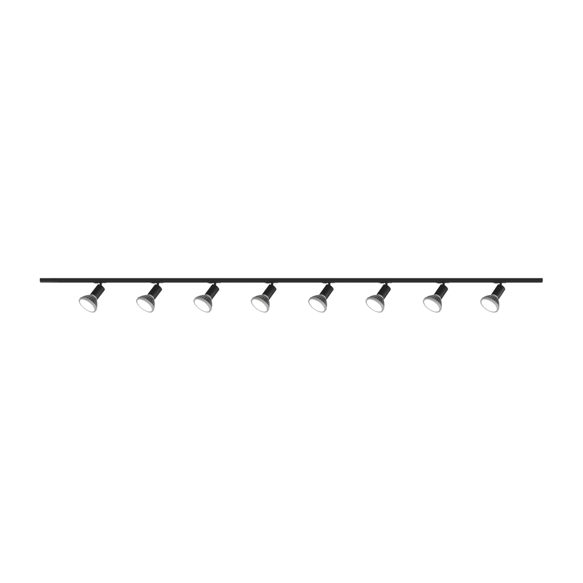 MONO/AMOSKIT-300-NE MONO KIT BINARIO NERO 300 CM. (200 + GIUNTO ELETTRIFICATO + 100 CM) + 8 PZ. FARETTO AMOS NERO