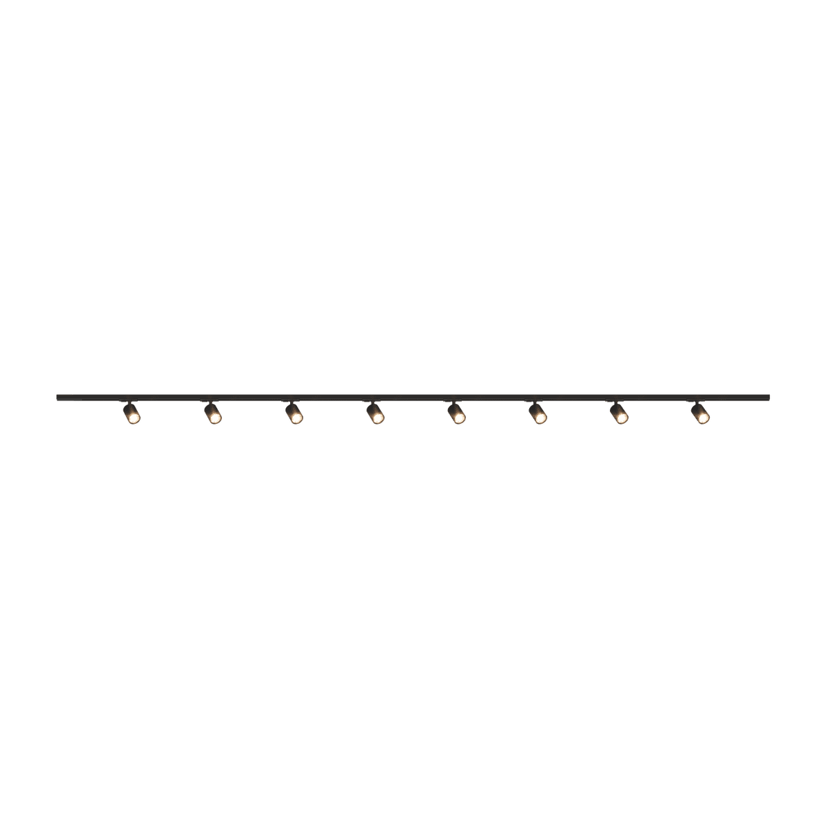 MONO/YARIKIT-300-NE MONO KIT BINARIO NERO 300 CM. (200 + GIUNTO ELETTRIFICATO + 100 CM) + 8 PZ. FARETTO YARI NERO