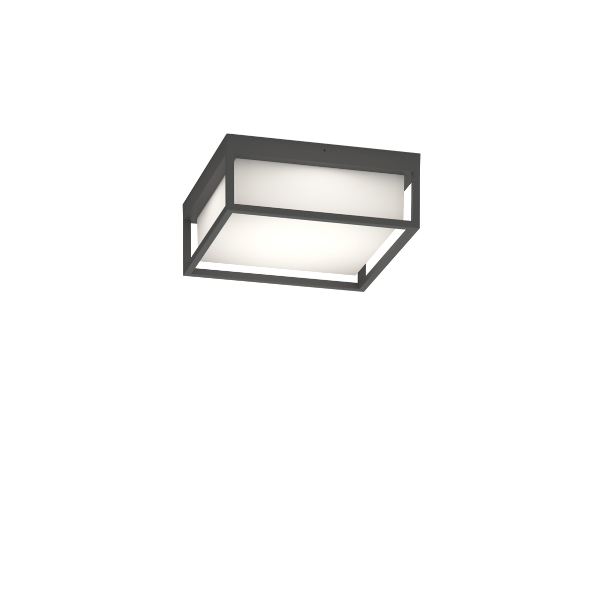 OSAKA/Q-GA OSAKA APPLIQUE/PLAFONIERA QUADRA 25CM. 4 LUCI GRIGIO ANTRACITE IP54 GX53 NON INCLUSE