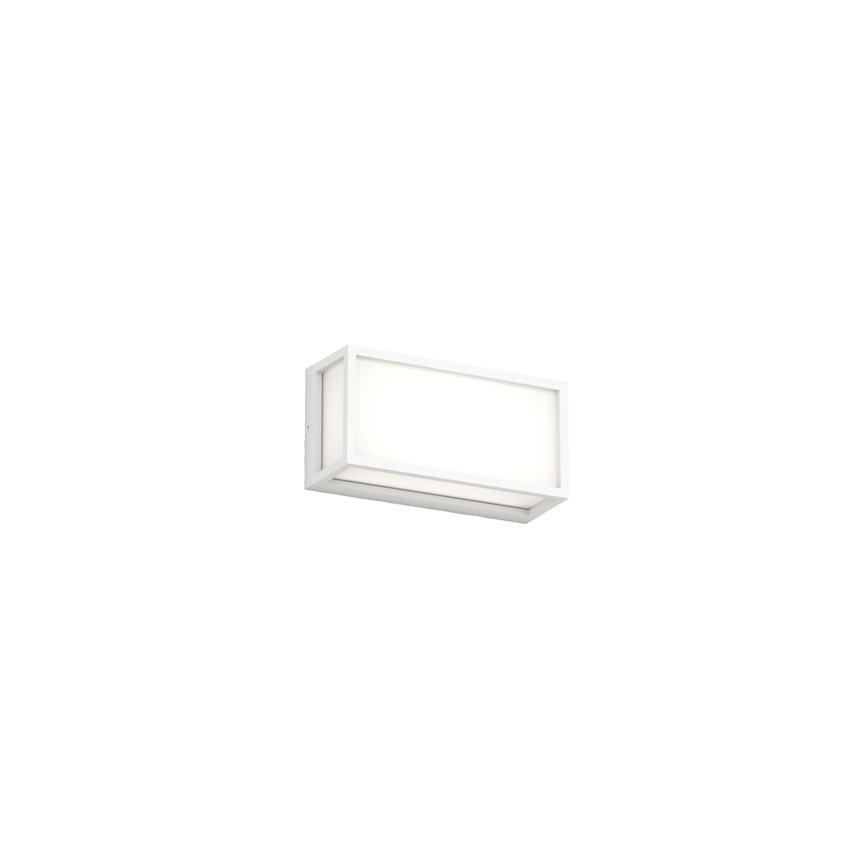 OSAKA/RP-BI OSAKA APPLIQUE/PLAFONIERA RETTANGOLARE PICCOLA 22CM. 2 LUCI BIANCO IP54 GX53 NON INCLUSE