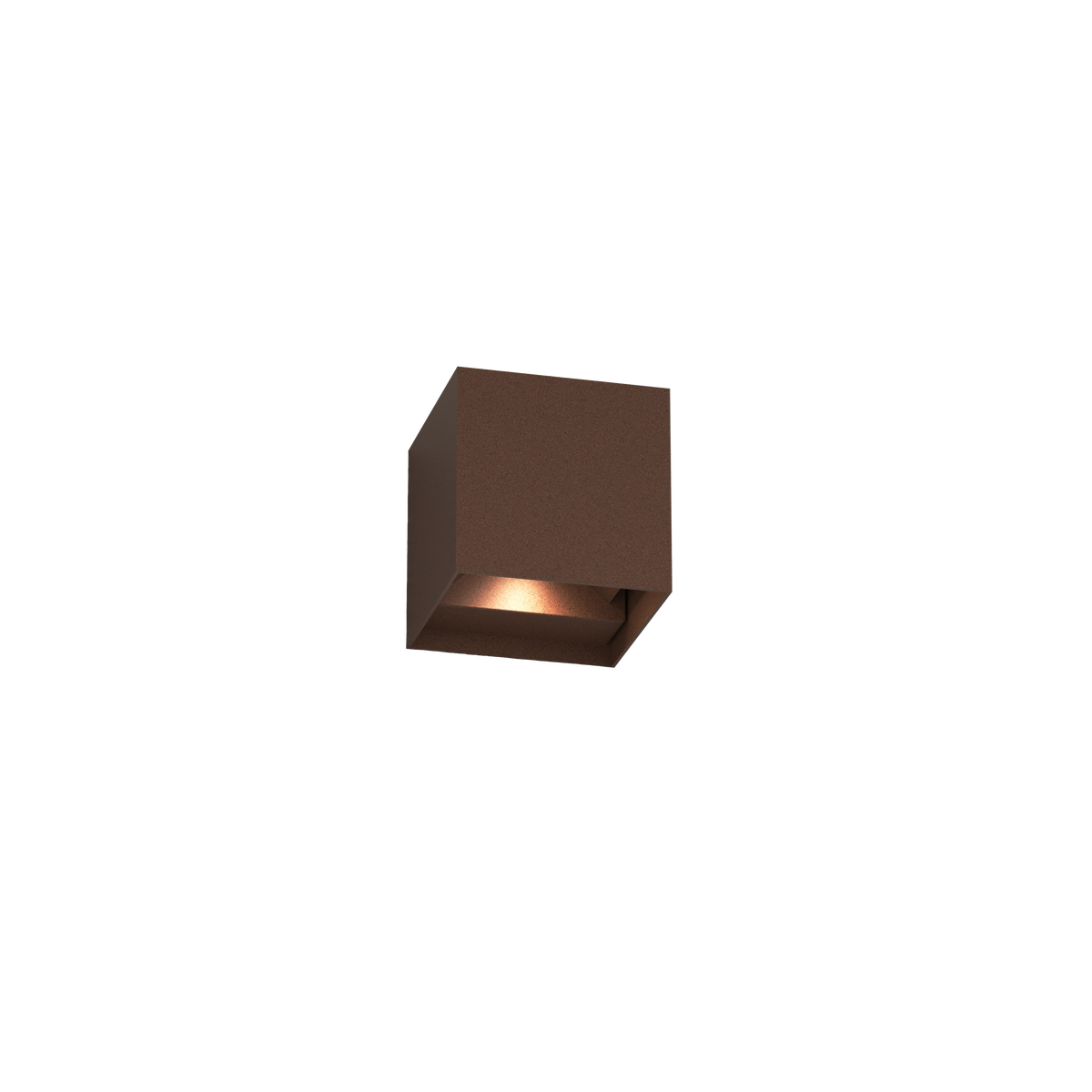 PERTH/AG-CO PERTH APPLIQUE BIEMISSIONE 12X12CM CORTEN 20W LED INTEGR. CCT3000/4000 IP65