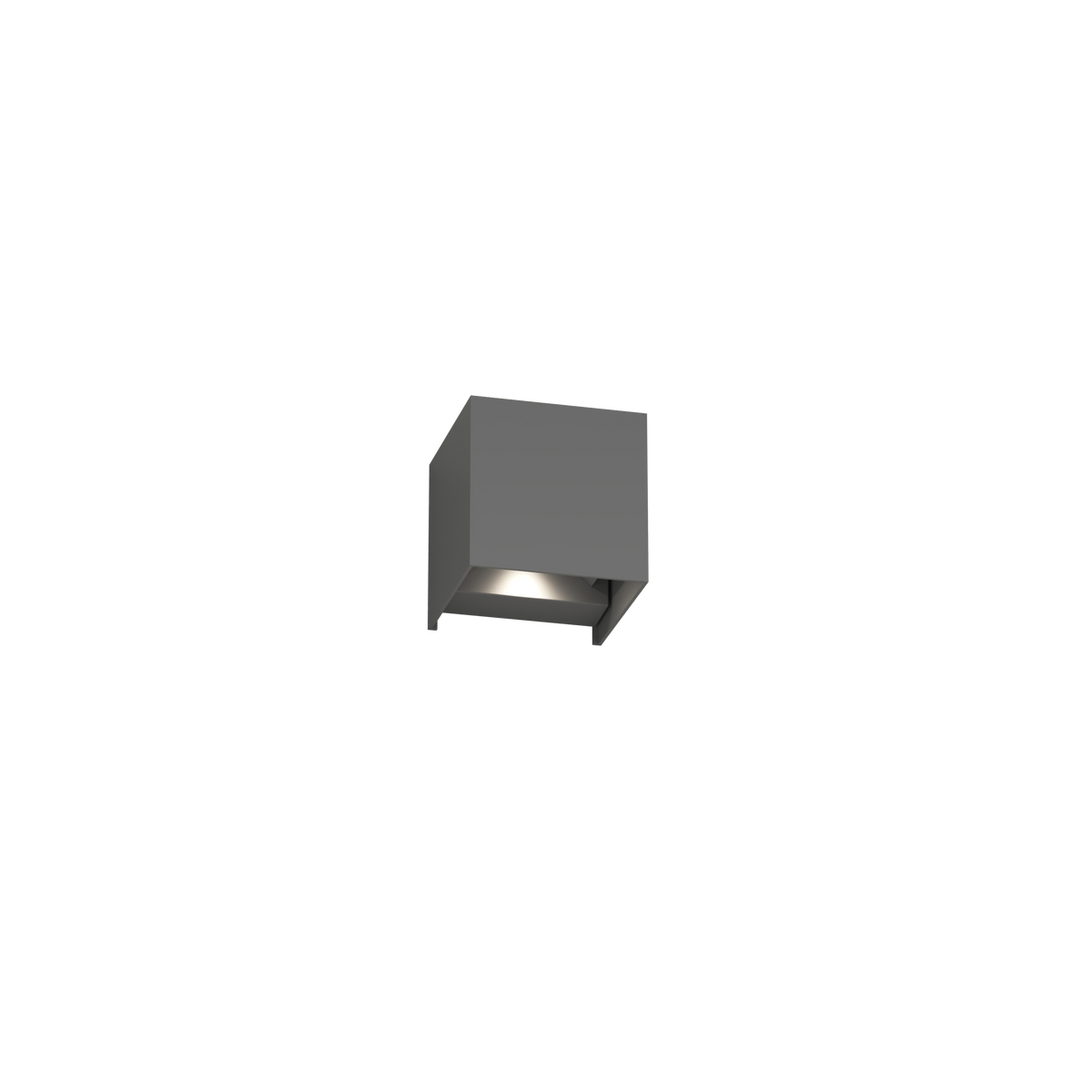 PERTH/AP-GA PERTH APPLIQUE BIEMISSIONE 10X10CM GRIGIO ANTRACITE 10W LED INTEGR. CCT3000/4000 IP65