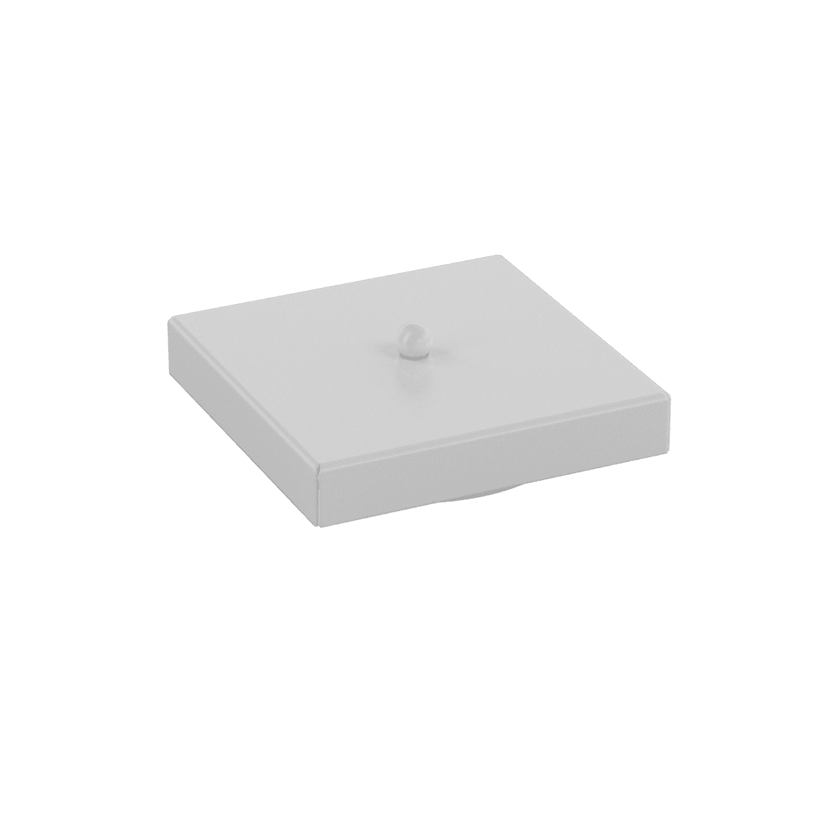 ROSONE D.14X14 CM. USCITE MULTIPLE BIANCO