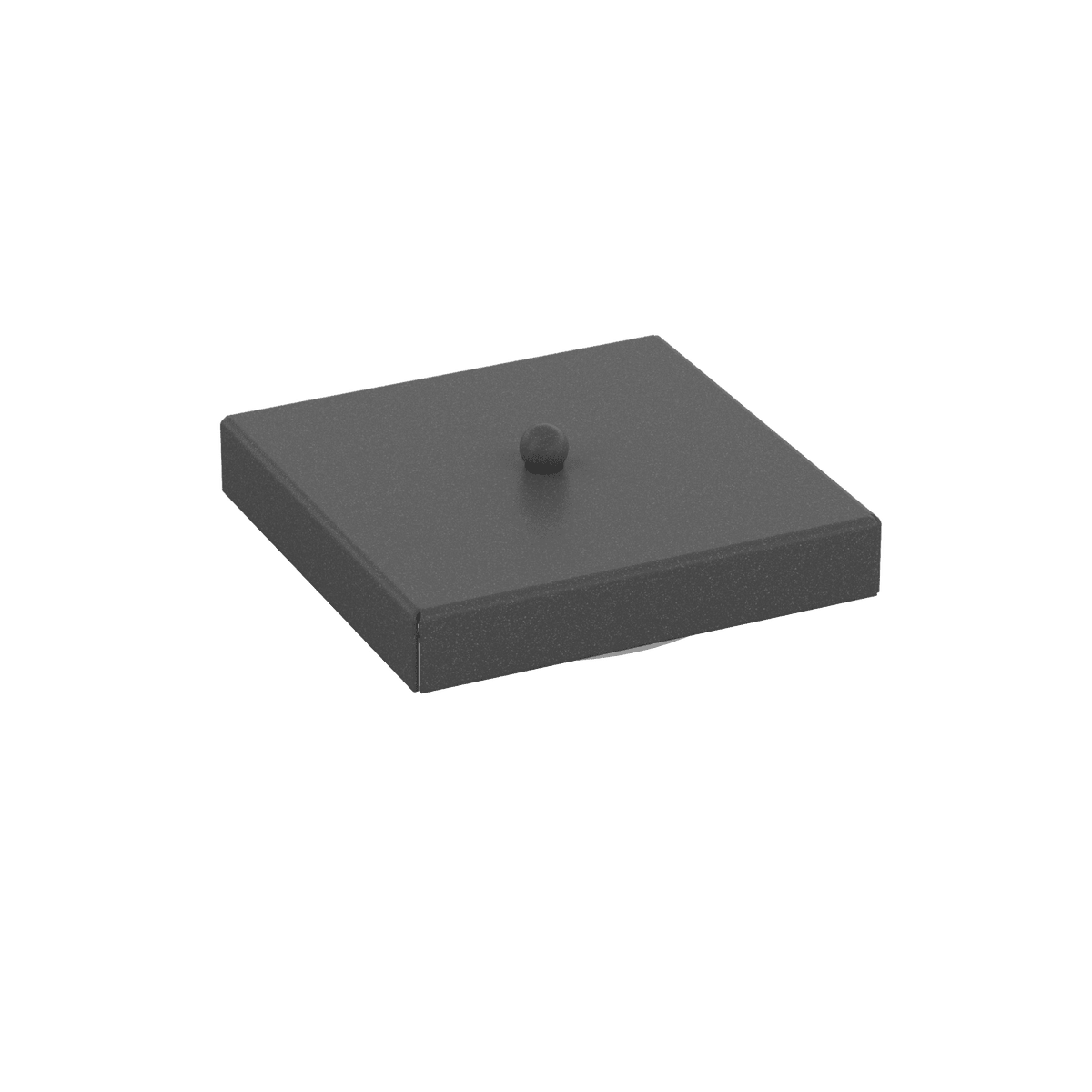 R14X14MULTI-GA ROSONE D.14X14 CM. USCITE MULTIPLE GRIGIO ANTRACITE