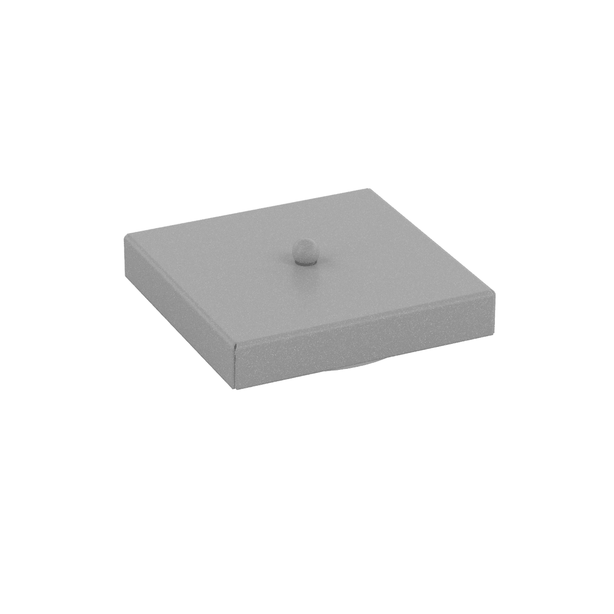 ROSONE D.14X14 CM. USCITE MULTIPLE GRIGIO CHIARO