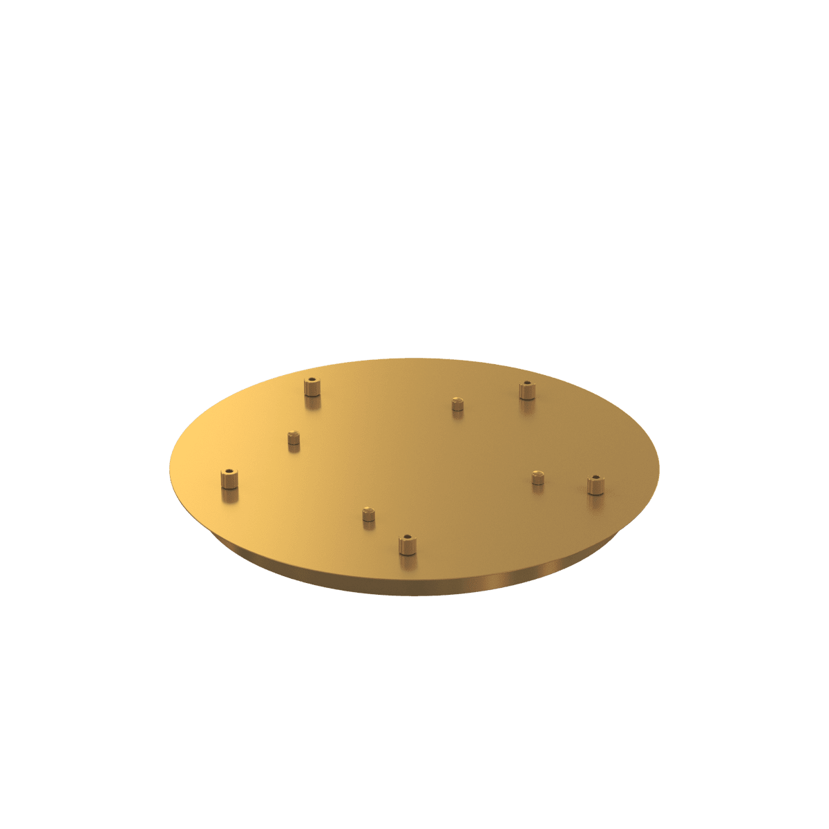 ROSONE D.40CM - 5 FORI OTTONE SATINATO