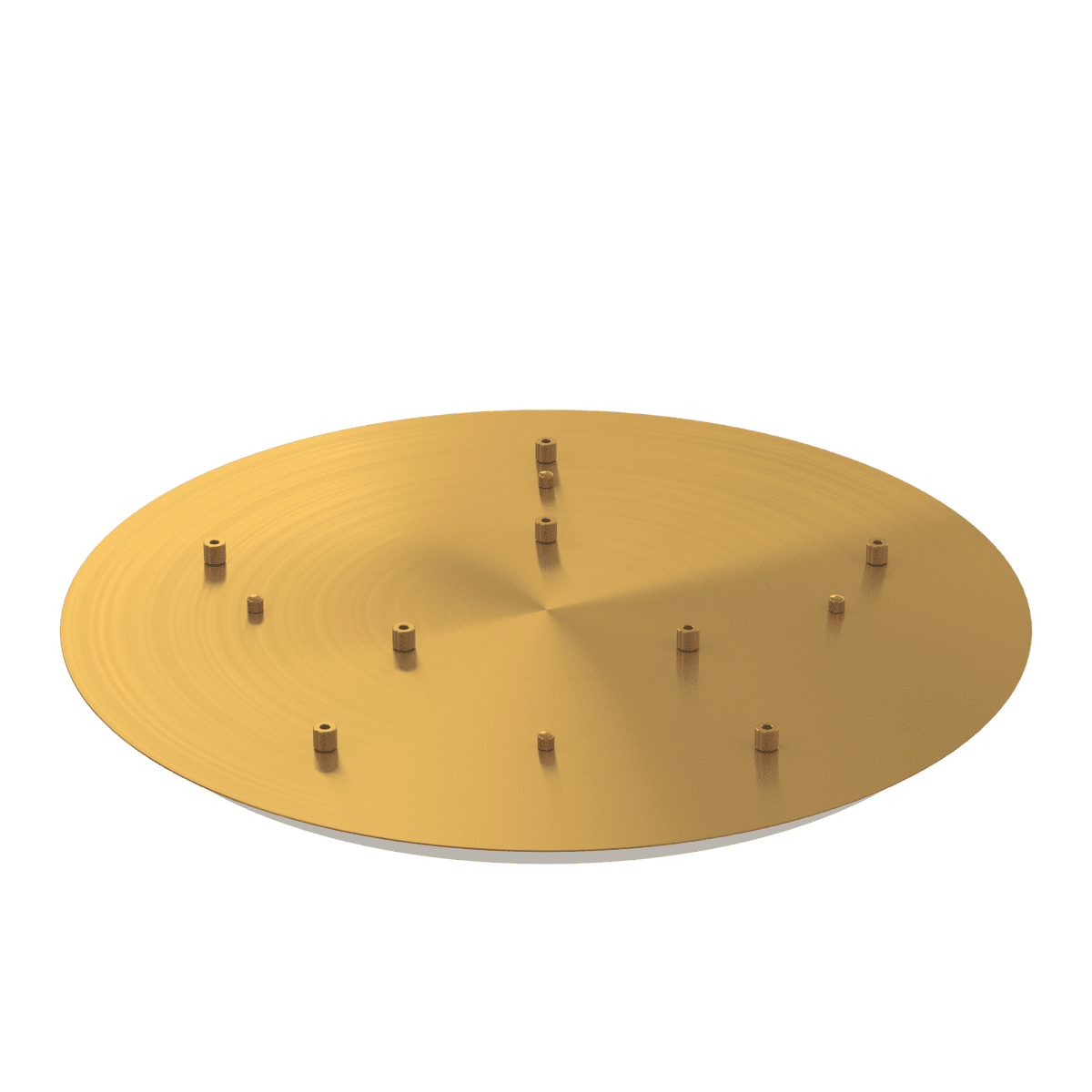 ROSONE D.60CM - 8 FORI OTTONE SATINATO