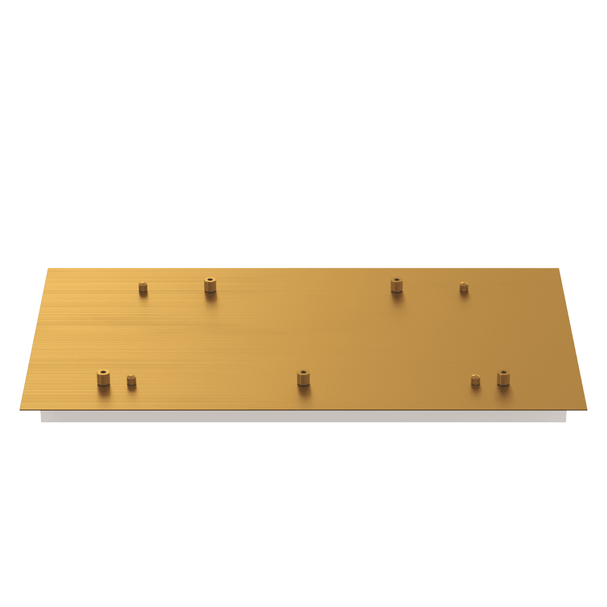 ROSONE 60X35CM - 5 FORI OTTONE SATINATO