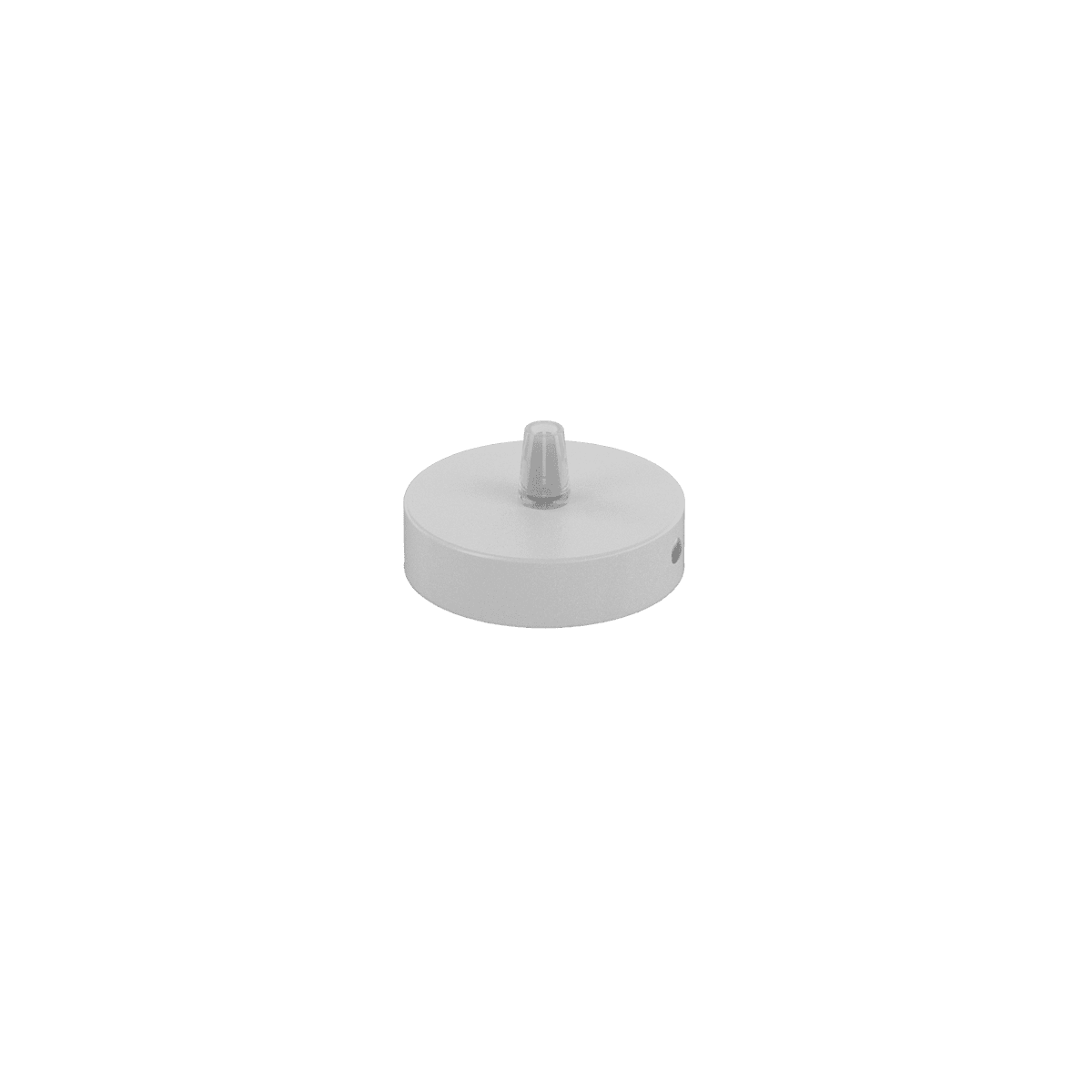 R8T1-BI ROSONE D.8 CM. TONDO BIANCO CON SERRACAVO ESTERNO