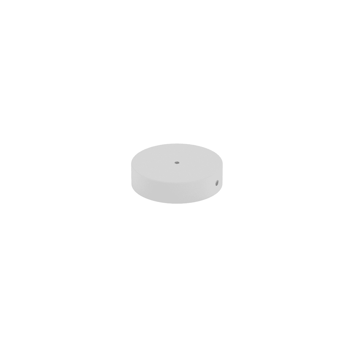 ROSONE D.8 CM. TONDO BIANCO CON SERRACAVO INTERNO