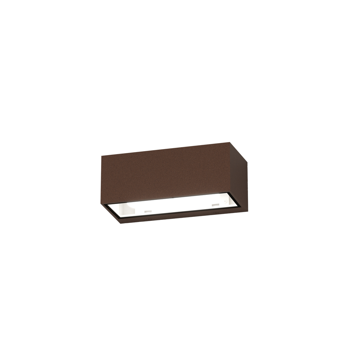 SPA/AG-CO SPA APPLIQUE RETTANGOLARE 4 LUCI CORTEN IP54 GX53 NON INCLUSE