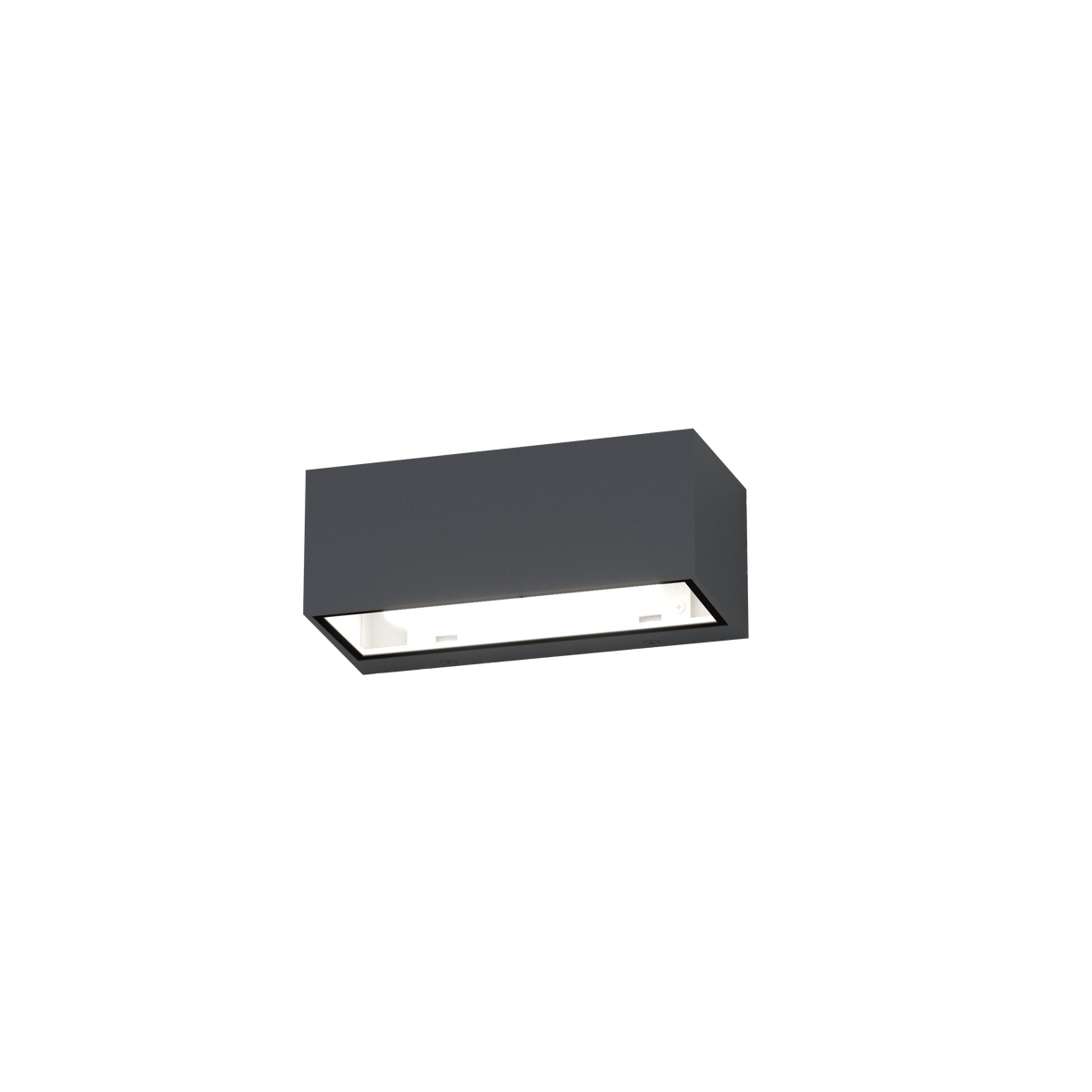SPA/AG-GA SPA APPLIQUE RETTANGOLARE 4 LUCI GRIGIO ANTRACITE IP54 GX53 NON INCLUSE
