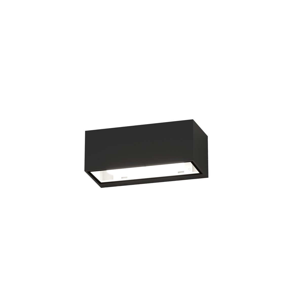 SPA/AG-NE SPA APPLIQUE RETTANGOLARE 4 LUCI NERO IP54 GX53 NON INCLUSE