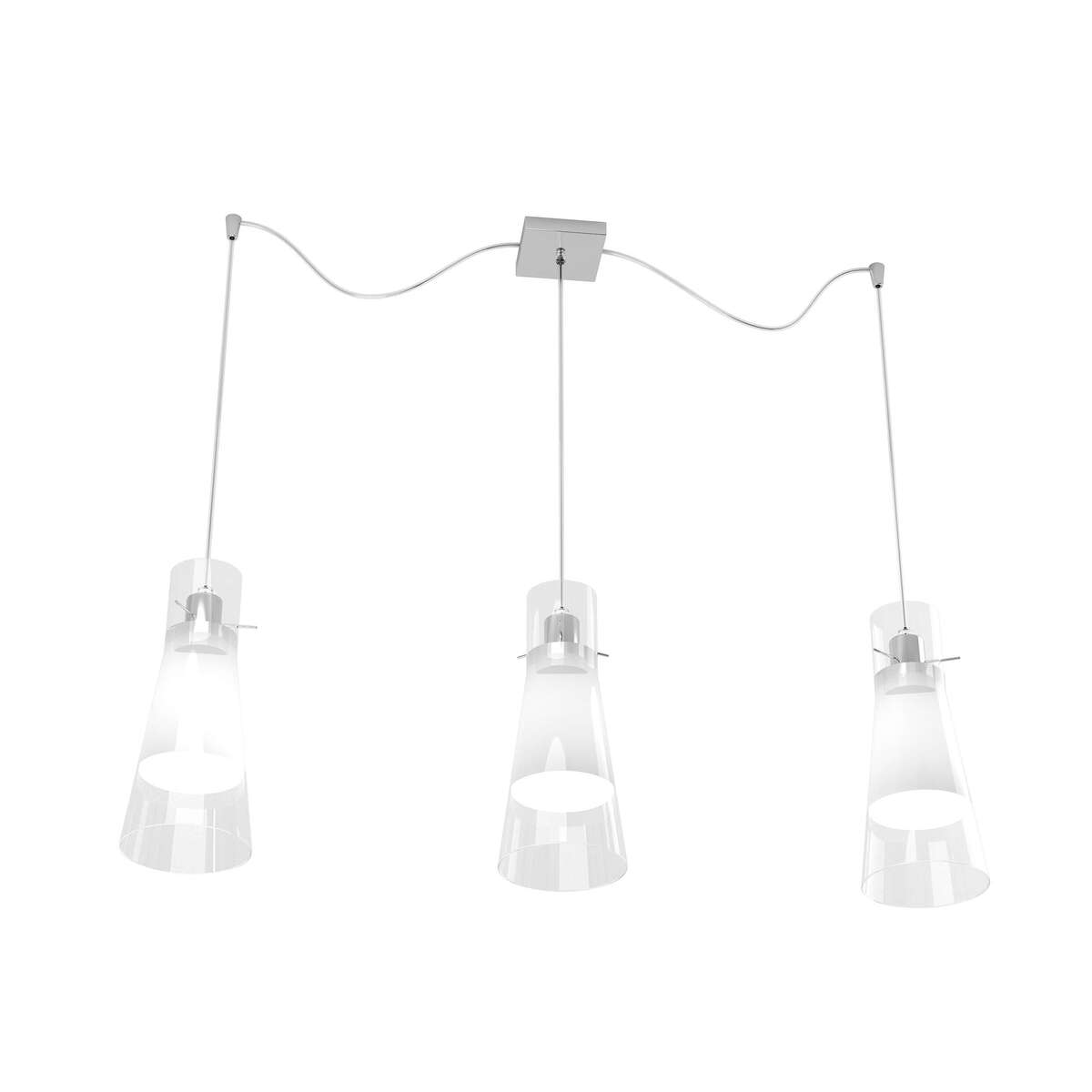 1079/S3-S CONE SOSPENSIONE 3 LUCI SPOSTABILI