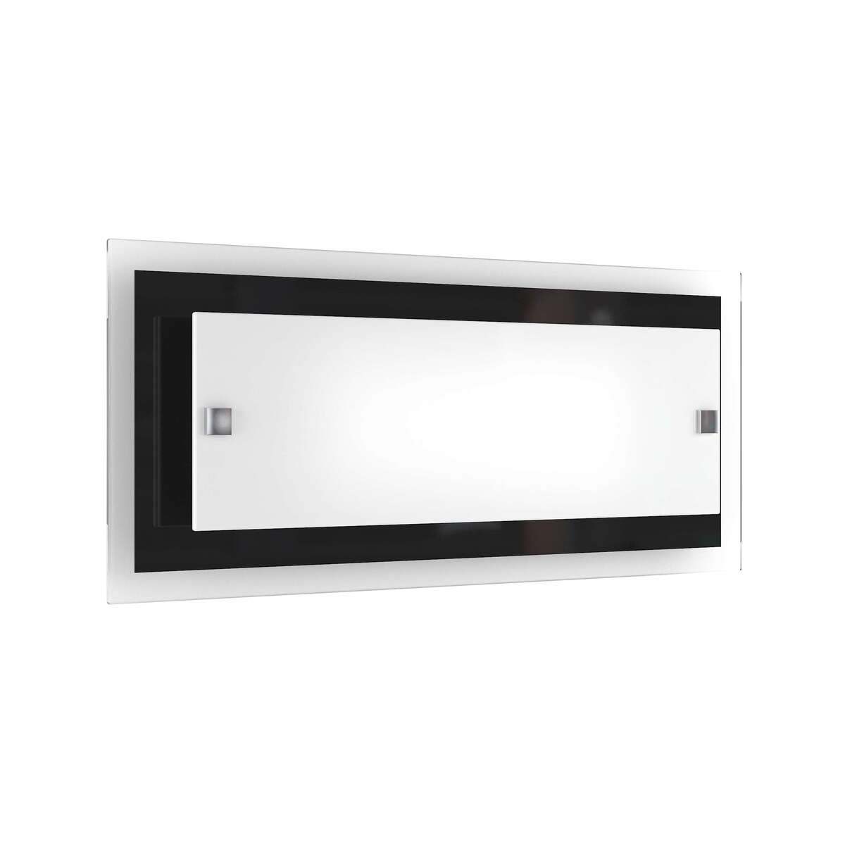 1087/AG-NE TRAY APPLIQUE GRANDE 2 LUCI NERA
