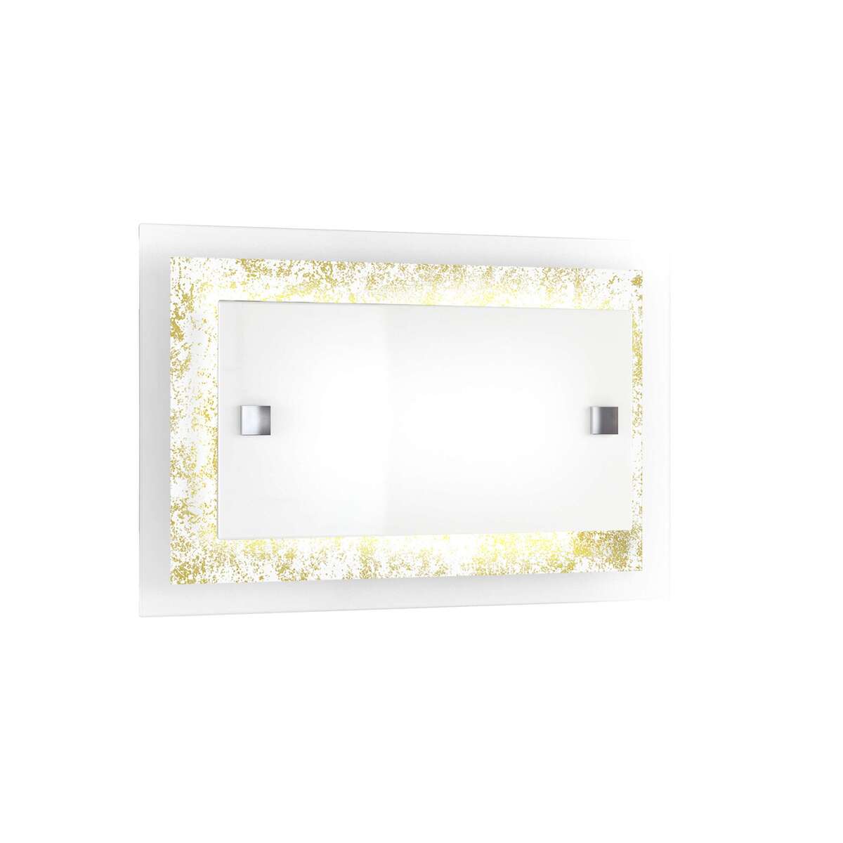 1087/AP-FO TRAY APPLIQUE PICCOLA 1 LUCE FOGLIA ORO