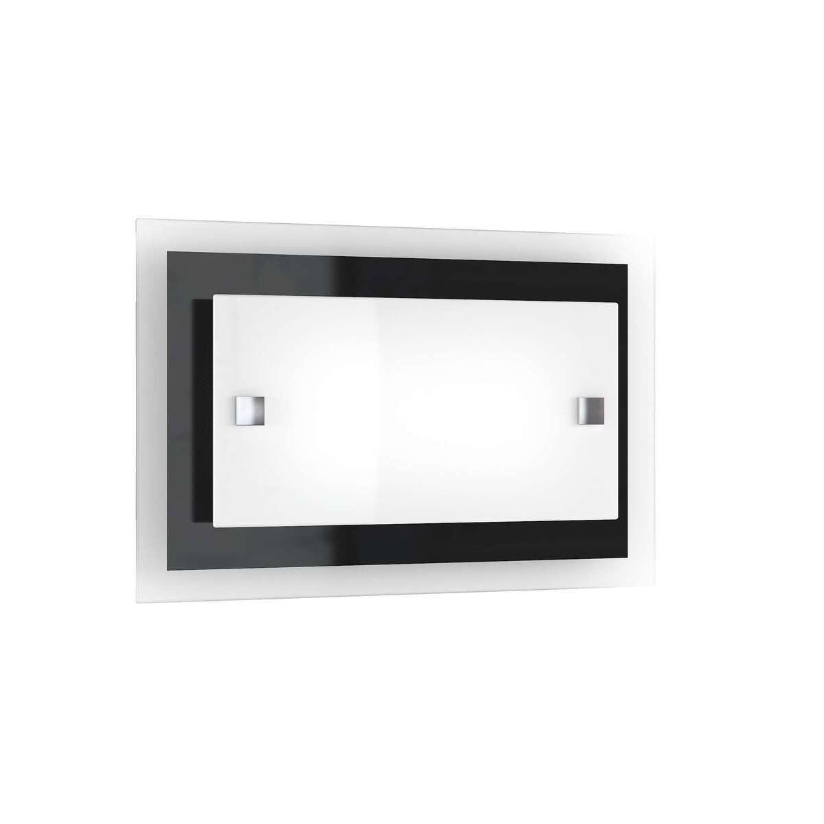 1087/AP-NE TRAY APPLIQUE PICCOLA 1 LUCE NERA