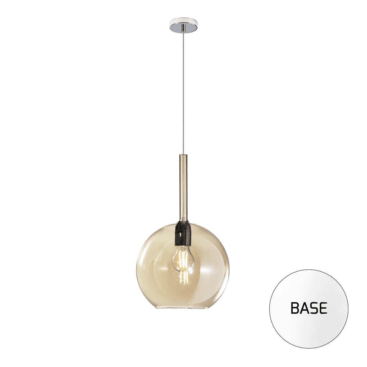 1155BI/SG-AM FUTURE SOSP. BIANCO 1 LUCE GRANDE AMBRA