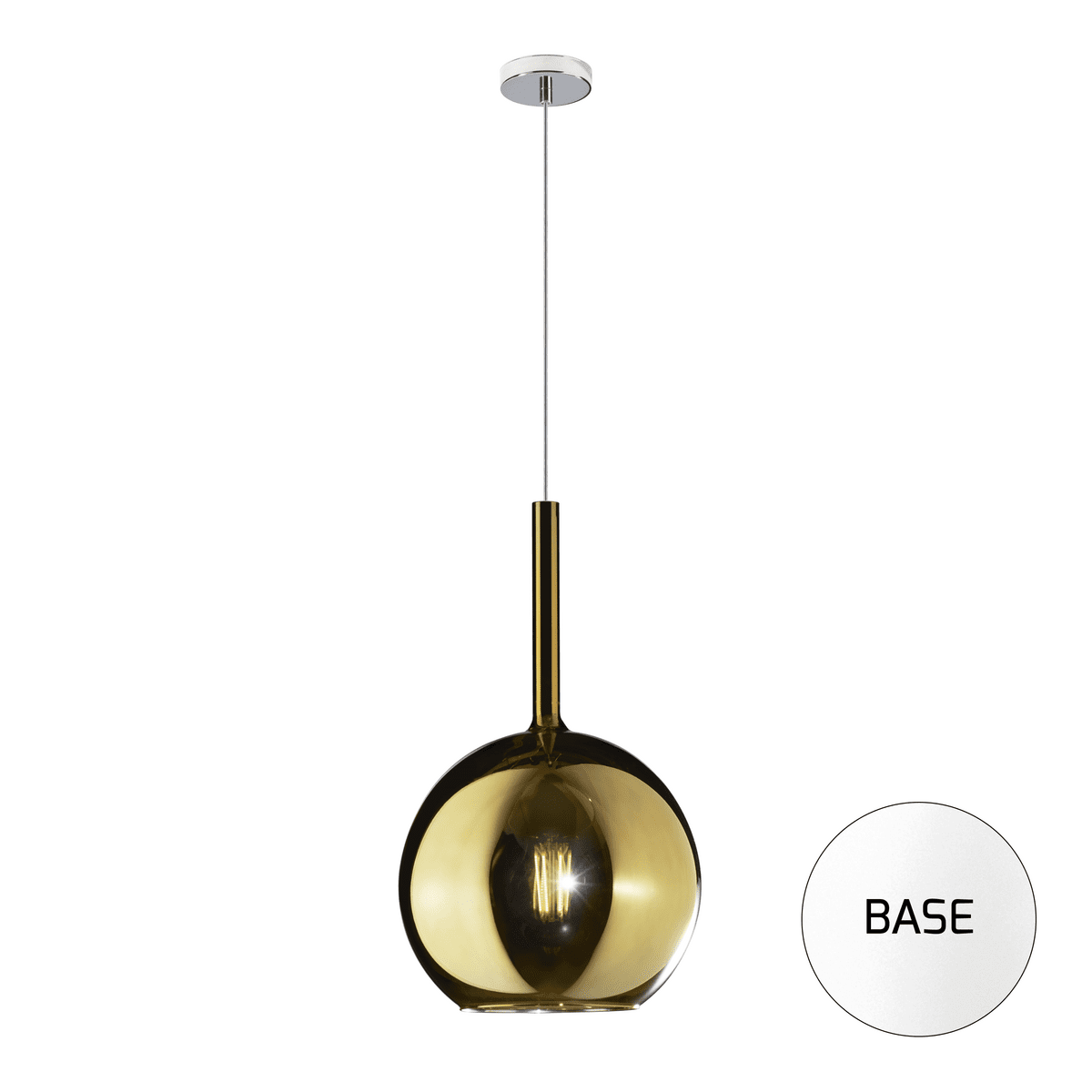 1155BI/SG-OR FUTURE SOSP. BIANCO 1 LUCE GRANDE ORO