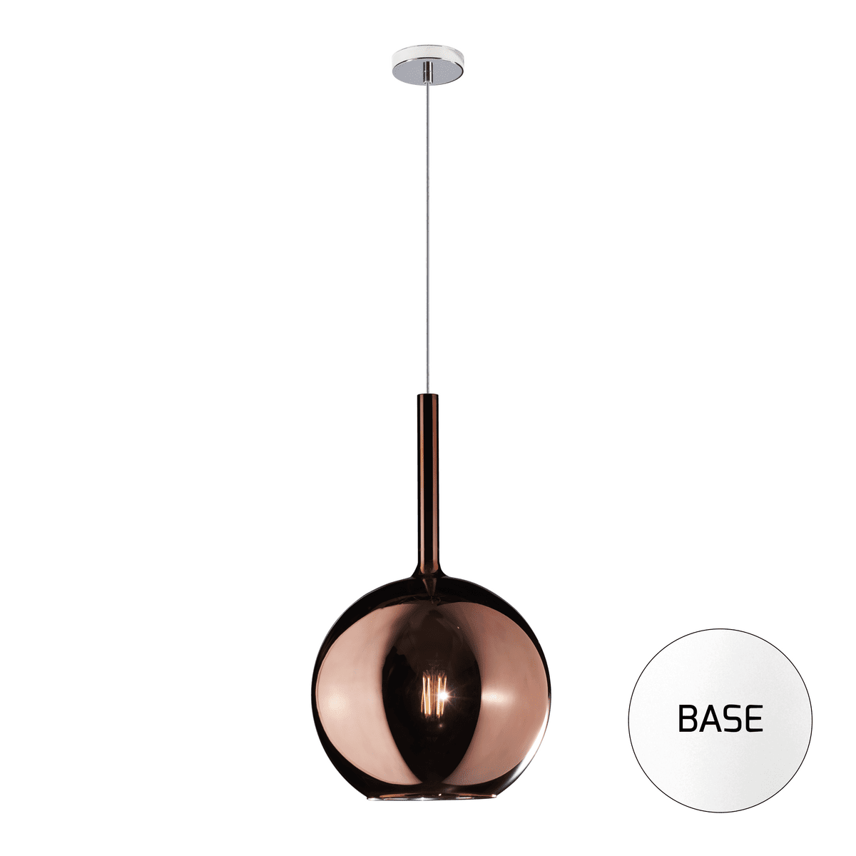 1155BI/SG-RA FUTURE SOSP. BIANCO 1 LUCE GRANDE RAME