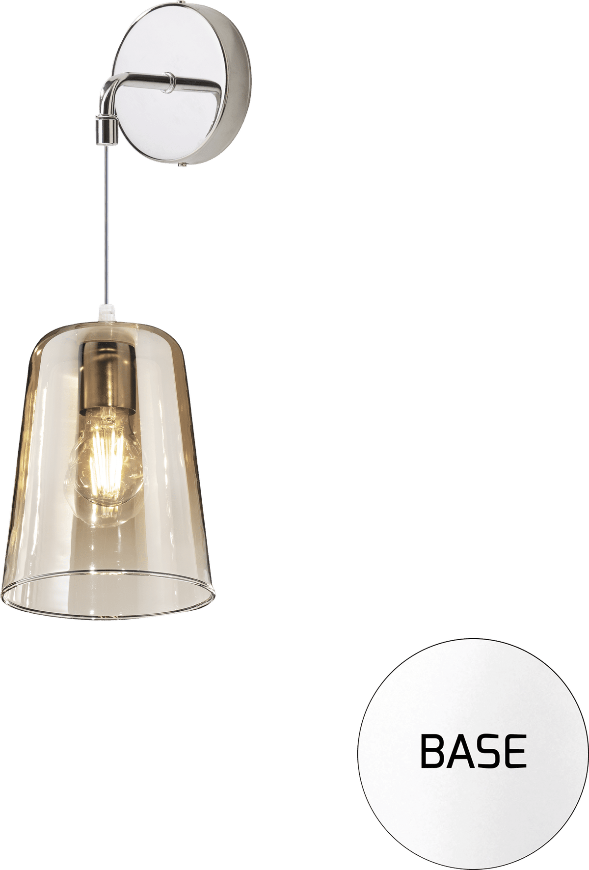 SHADED APPLIQUE BIANCO REGOLABILE 1 LUCE AMBRA